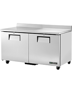 True TWT-60F-HC 60" Two Door Worktop Freezer with 15.5 cu.ft. Capacity - 115V - CA
