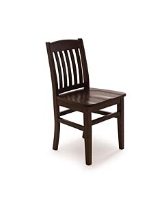 Unichairs Walnut Finish Pub Chair with Wood Seat and Back