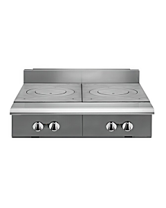 Vulcan V2FT36 V Series 36" Dual French-Top Modular Gas Range with 50,000 BTU - Natural Gas/Liquid Propane