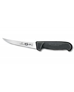 Victorinox Curved Blade Boning Knife with Black Fibrox Handle