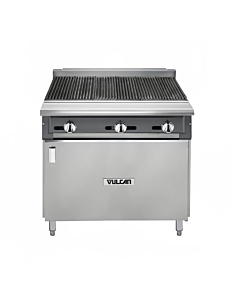 Vulcan VCBB36B V Series 36" Gas Charbroiler Range with Cabinet Base and 99,000 BTU - Natural Gas/Liquid Propane