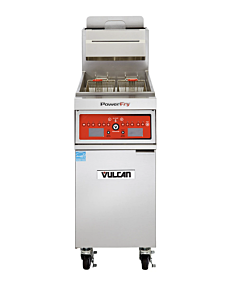 Vulcan VFRY18 PowerFry Series 18" Floor Fryer with 50 lb. Capacity - 70,000 BTU, Natural Gas/Liquid Propane
