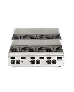 Vulcan VHP636U Achiever Series 36" 6 Burner Step Up Countertop Range - Natural Gas/Liquid Propane - USA