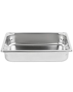 Vollrath 30222 Super Pan V 1/2 Size Stainless Steel Food Pan 4.3 Qt. - 2.5" Deep - CA