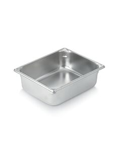Vollrath 30242 Super Pan V 1/2 Size Stainless Steel Food Pan 6.7 Qt. - 4" Deep - CA