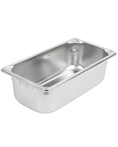 Vollrath 30342 Super Pan V 1/3 Size Stainless Steel Food Pan 4.1 Qt. - 4" Deep - CA