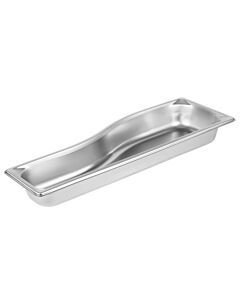 Vollrath 3100020 Super Pan 1/2 Size Long Wild Shape 3.7 Qt. - 2.5" Deep - CA