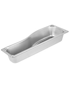 Vollrath 3100040 Super Pan 1/2 Size Long Wild Shape 5 Qt. - 3.5" Deep - CA
