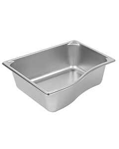 Vollrath 3100240 Super Pan 1/2 Size Short Wild Shape 6.4 Qt. - 4" Deep