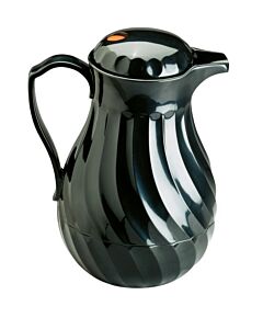 Vollrath SwirlServe Hot-N-Cold 42 oz. Beverage Server - Black, 52170 - USA