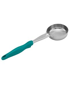 Vollrath 6 oz One Piece Heavy-Duty Spoodle with Solid Round Bowl - Teal Handle, 6433655 - CA