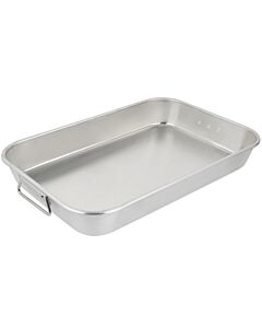Vollrath 68257 7.5 QT. Wear-Ever Bake & Roast Aluminum Pan with Handle-17.63" x 11.75" x 2.44" - USA