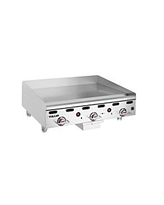 Vulcan MSA36 36" Natural Gas Griddle with Snap Action Thermostatic Control - 81,000 BTU
