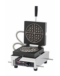 Krampouz WECCCCAS 4" x 8" 180° Electric Round Waffle Maker - 1.44 kW, 120V