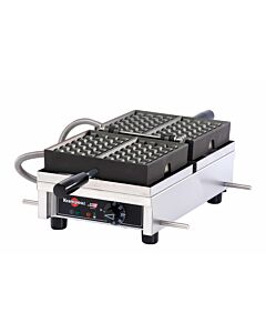 Krampouz WECDHAAS 4" x 7" 180° Liège Electric Waffle Maker - 1.8 kW, 120V