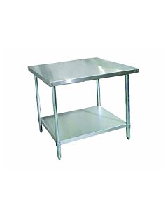 Zanduco Stainless Steel Worktable 30" X 48" with undershelf - Heavy-Duty - CA