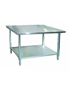 Zanduco Stainless Steel Worktable 30" X 72" with undershelf - Heavy-Duty - CA
