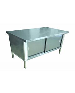 Zanduco Worktable Cabinet 30" x 72" - Flush Edge - USA