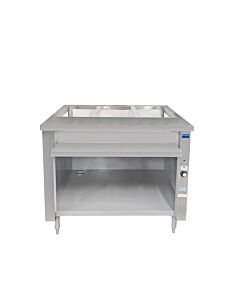 Zanduco 44" Electric Single Tank Steam Table with 3 Full-Size Pan - 208V, 3kW