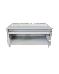 Zanduco 72" Electric Single Tank Steam Table with 5 Full-Size Pan -208V, 4kW