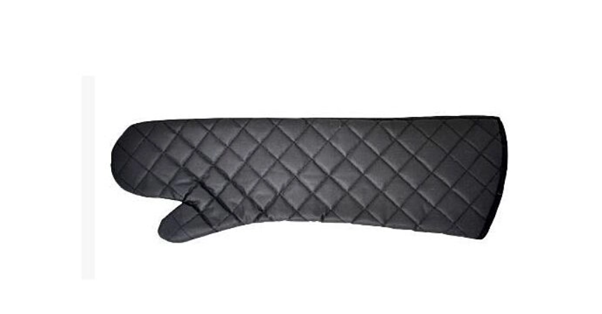 Omcan 24" Flame-Retardant Oven Mitts - Charcoal