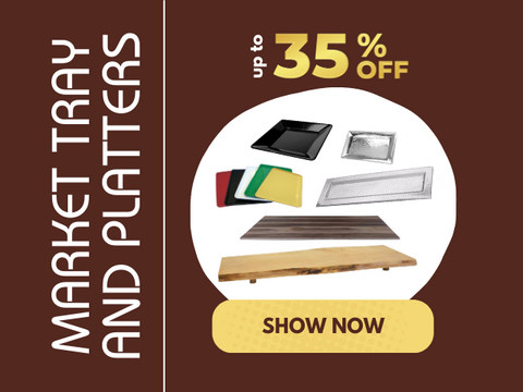 Market tray and platters